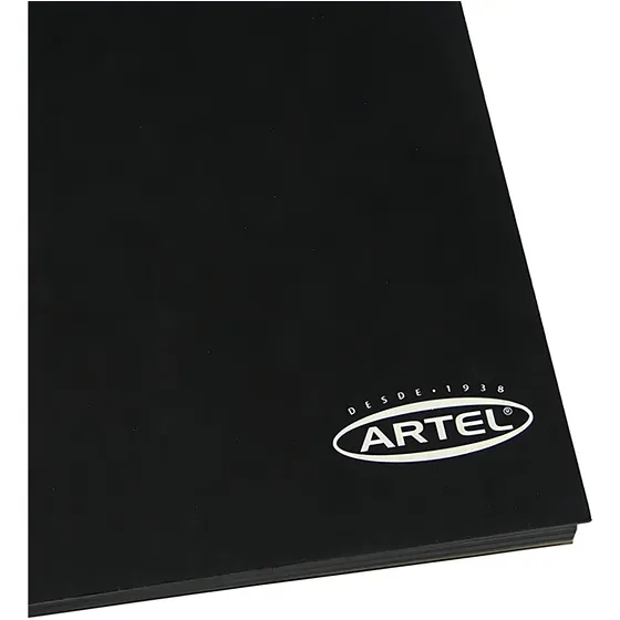 Artel Croquera Hojas Negras Tamaños Medio oficio 50 hojas negra unidad x 1 21cm x 14cm