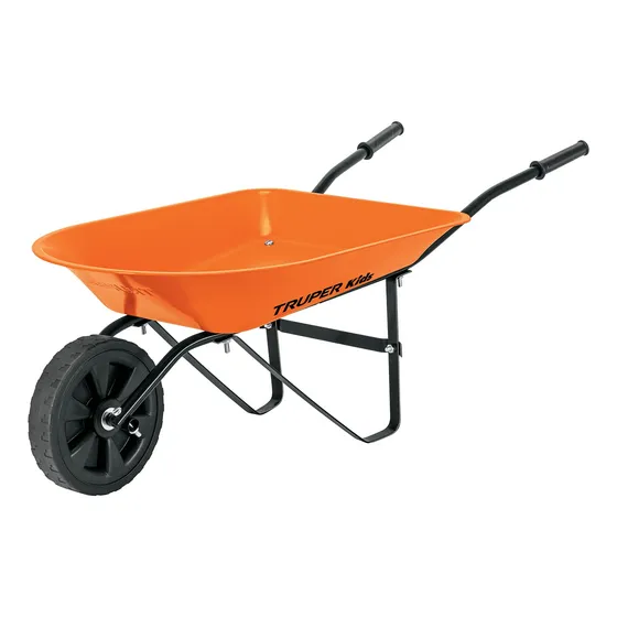 Carretilla Para Niños Concha Metalica 54x40cm Truper Car-kid Naranja