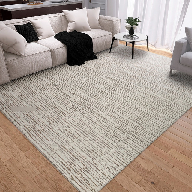 Tapete Sala Quarto Grande Antiderrapante 200x300 Jacquard Cor Cru / Bege Desenho Do Tecido... Tapete Sala Quarto Grande Antiderrapante 200x300 Jacquard Cor Cru / Bege Desenho Do Tecido...