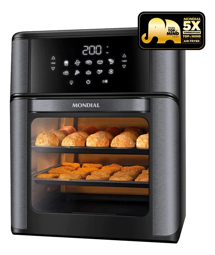 Fritadeira Elétrica Mondial Oven 12L AFON-12L-BG