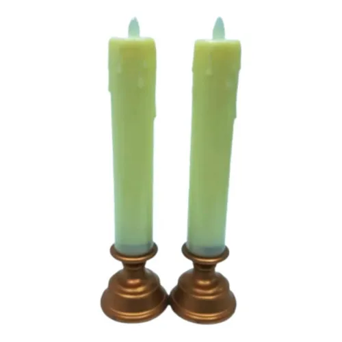 Veladora Cirio Velones Vela 23cm Candelabros Luz Led Wm809dz