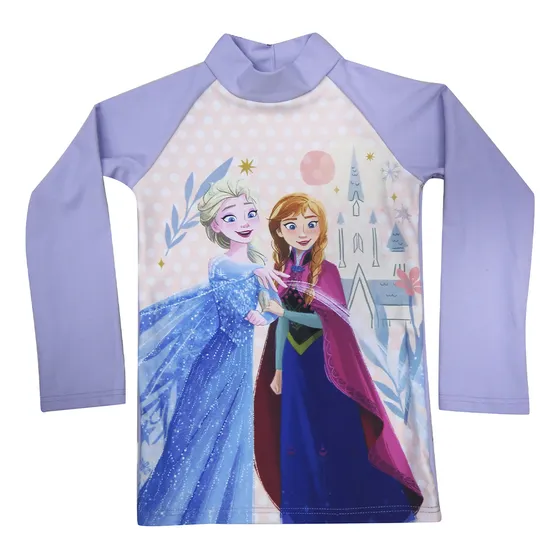 Remera Uv Malla Infantil Frozen