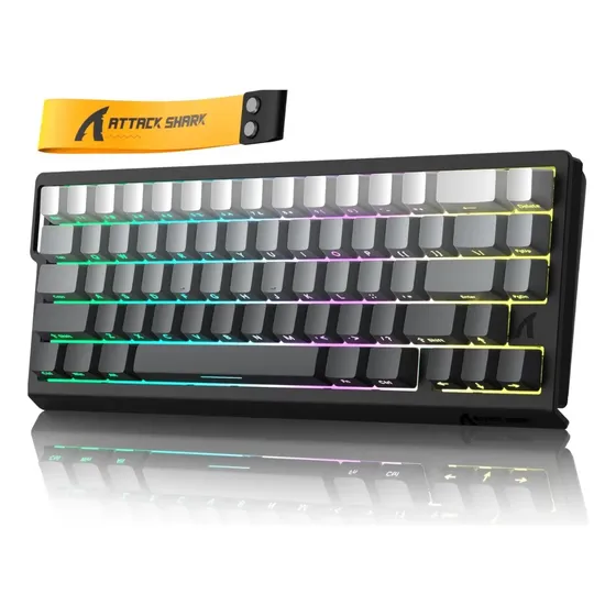 Teclado Para Jogos Attack Shark X68 He - Interruptor Magnéti