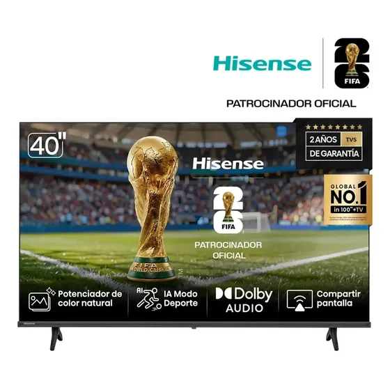 Smart TV Hisense Pantalla 40 Pulgadas 40A42K Full HD