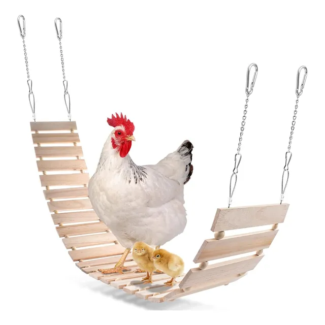Juguete De Madera Natural Para Gallinero, 112cm De Largo