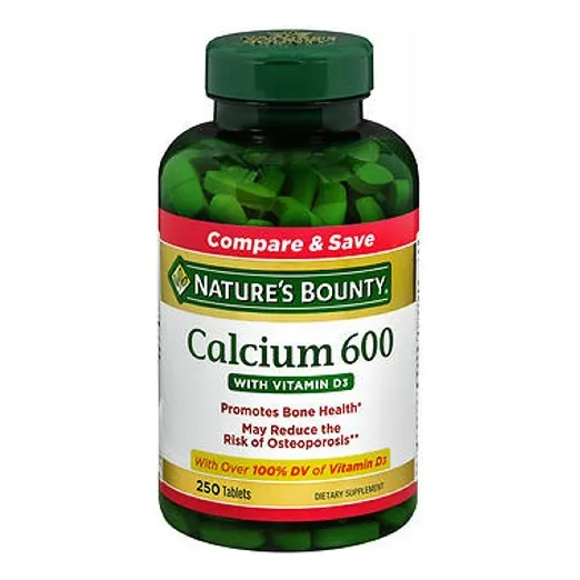 Suplemento Nature's Bounty Calcium 600 Con Vitamina D3 250 C