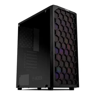 Gabinete Gamer Mancer Hexer, Rainbow, Mid-tower, Lateral De Vidro, Com 3 Fans Gabinete Gamer Mancer Hexer, Rainbow, Mid-tower, Lateral De Vidro, Com 3 Fans