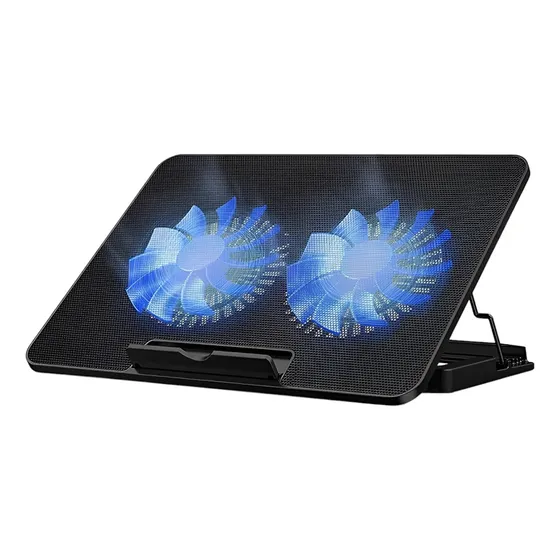 Base Cooler Ventilador Pc Notebook N99 Negro Base Notebook Gamer Mesa Enfriador Laptop Portatil Altura Ajustable Usb Qatarshop Base Refrigerante Fan Cooler Qatar