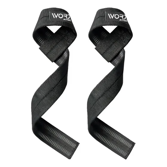 Straps Correas Levantamiento Worx Pesas Gym Gimnasio Set 2 Color Negro | Cuotas sin interés
