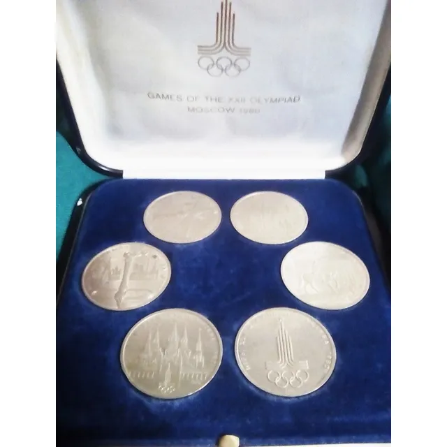 Monedas Conmemorativas De Las Olimpidas De Moscú 1980