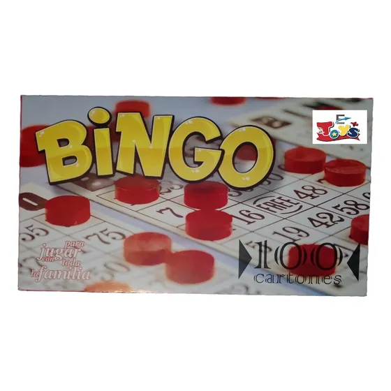 Bingo Juego De Mesa De 100 Cartones 12.5x9cm
