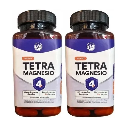 Tetra Magnesio Nf 2 Frascos 240 Caps Blandas 2x120