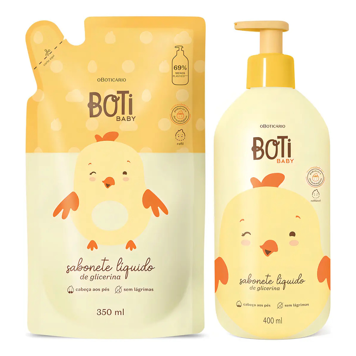 Sabonete Liquido de Glicerina Boti Baby com Refil