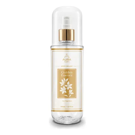 Body Splash Aura Golden Essence 200ml Floral Amadeirado