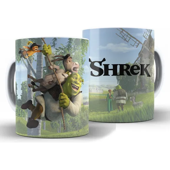 Caneca Shrek Divertida Xícara + Caixa Presente
