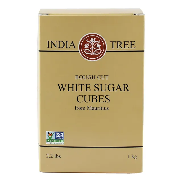 Cubes De Azúcar Blanca Sin Refinar India Tree, 2.2 Lb
