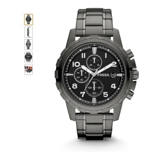 Reloj Hombre Fossil Dean Fs4721 Cronógrafo Acero Inoxidable