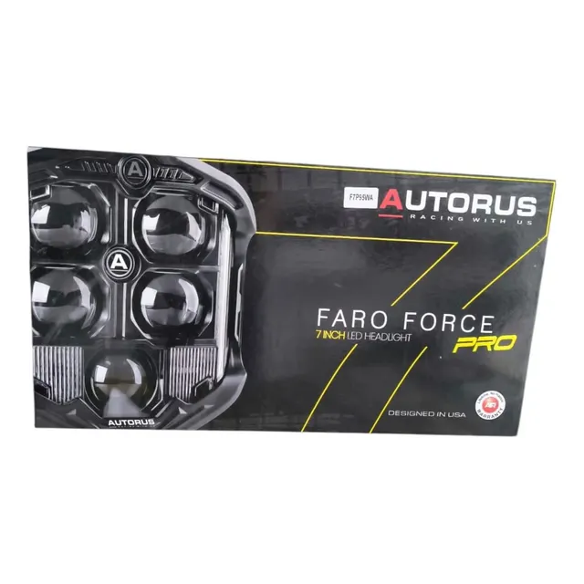 Par Faros Led Neblinero Force Pro X7 Lupa Amarillodlr Ambar