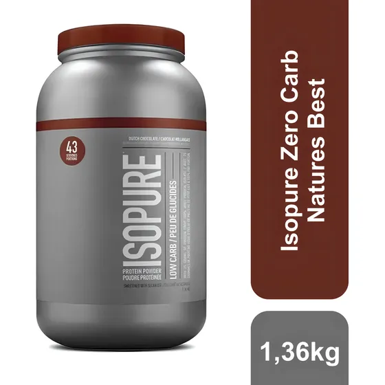 Isopure Zero Carb Whey Isolado Chocolate 1,36kg Natures Best