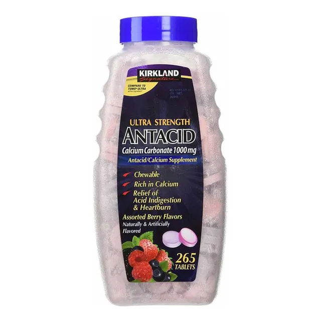 Kirkland Antiacido  Carbonato De Calcio 1000mg 265 Tabletas