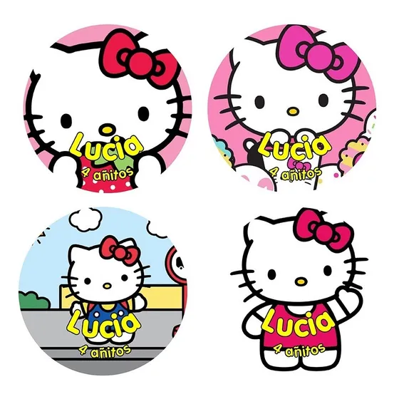 Candy Bar Etiquetas Adhesivas Personalizadas Hello Kitty