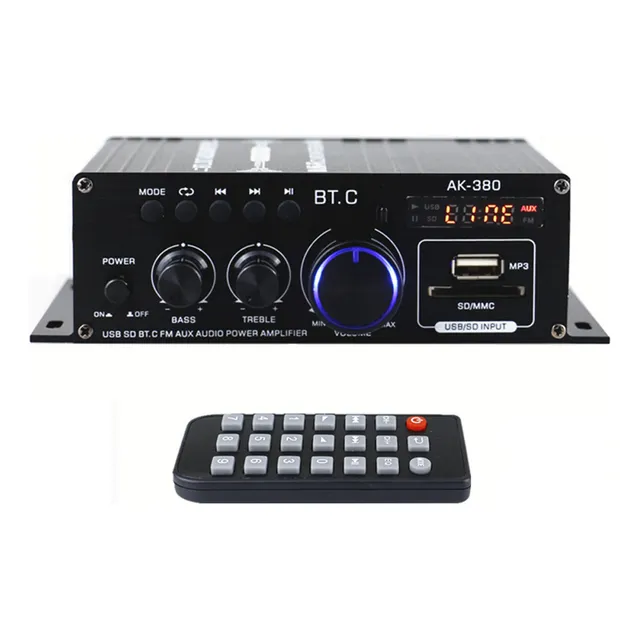 Amplificador De Potencia De Audio Portátil Sound Mac 40w+40w