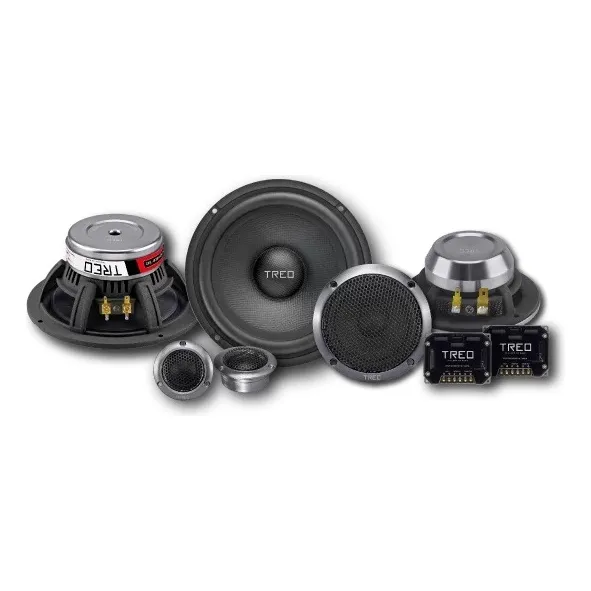 Set De Medios 3 Vias TREO Stage65.3sq 1200w Premium Potencia RMS: 300W/150W por lado