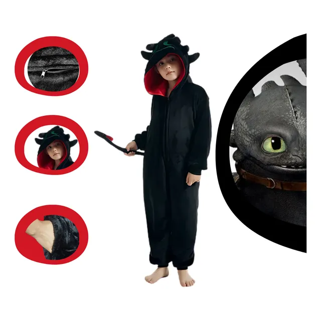 Pijama Mameluco Dinosaurio Chimuelo Cosplay Disfraz Unisex