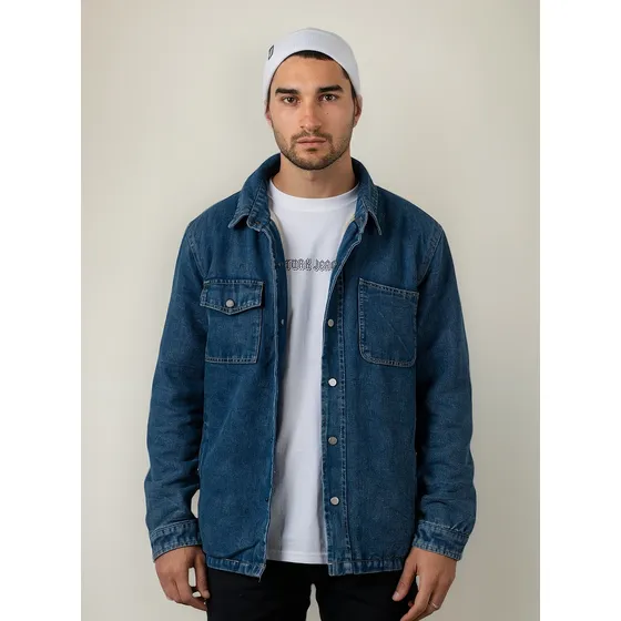 Campera Chaqueta Jean Con Corderito / Turk Lucca 002