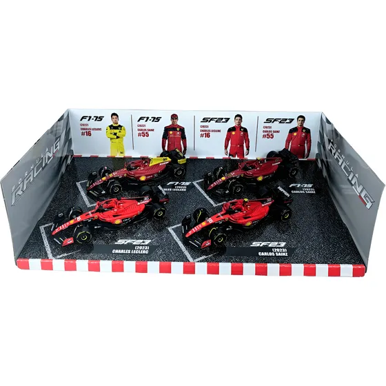 F1 Ferrari Bburago Formula 1 Set De 4 Vehiculos 1/43