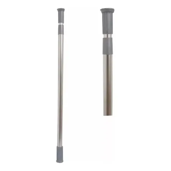 Barrote Palo Extensible Cortina De Baño 110-200cm Acero Inox