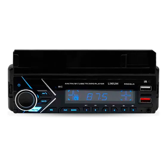 Autoestereo Coche Carro Radio Con Soporte Celular Mp3 Usb Bt