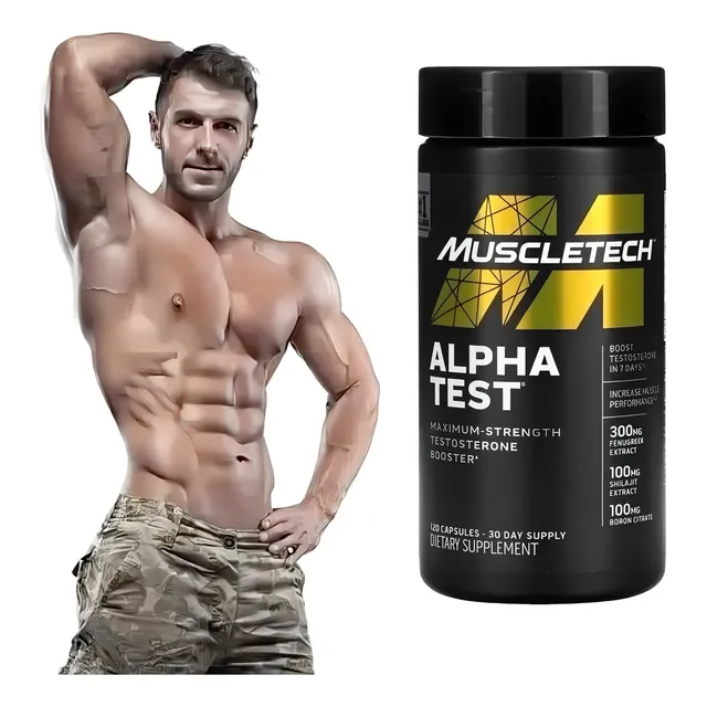 Alpha Test 120 Caps Muscletech Potenciador De Testosterona