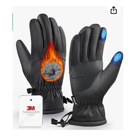 Guantes De Invierno Con Forro De Felpa Para Clima Frío