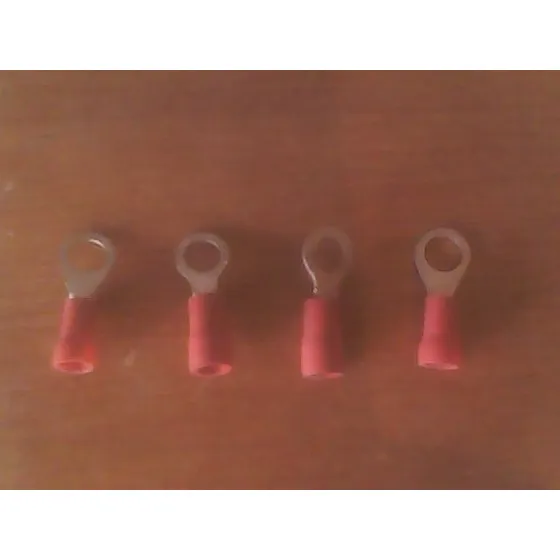 Terminal Anillo 3/16 Rojo P/ Cable 16-22