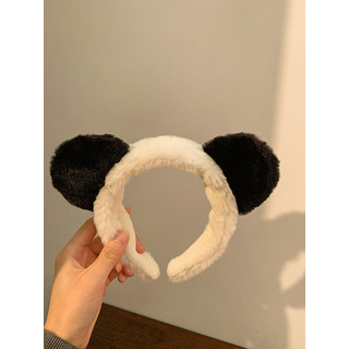 Diadema Con Orejas De Panda De Peluche Para Maquillarse Diadema Con Orejas De Panda De Peluche Para Maquillarse