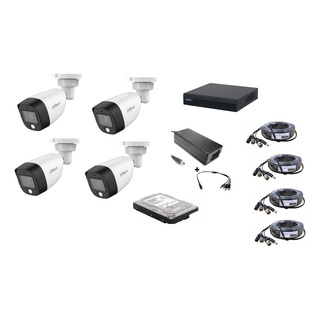 Kit 4 Camaras Dahua 5mp Full Color Dvr 8ch Audio Dd 2 Tb Kit 4 Camaras Dahua 5mp Full Color Dvr 8ch Audio Dd 2 Tb