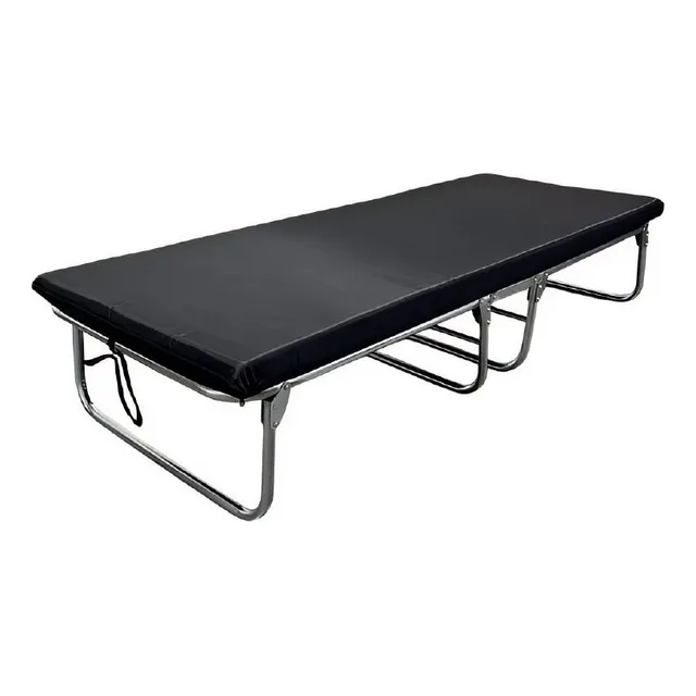 Catre Camastro Plegable Con Colchón 7cm Madhu Plus Negro