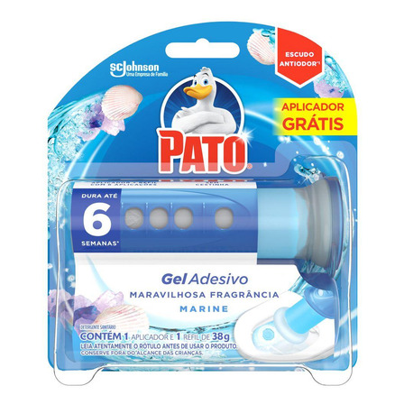Detergente Sanitário Gel Adesivo Marine 38g Com Aplicador Pato Detergente Sanitário Gel Adesivo Marine 38g Com Aplicador Pato
