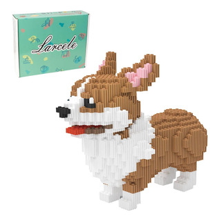 Larcele Micro Dog Building Blocks Set Pet Mini Building Toy Larcele Micro Dog Building Blocks Set Pet Mini Building Toy