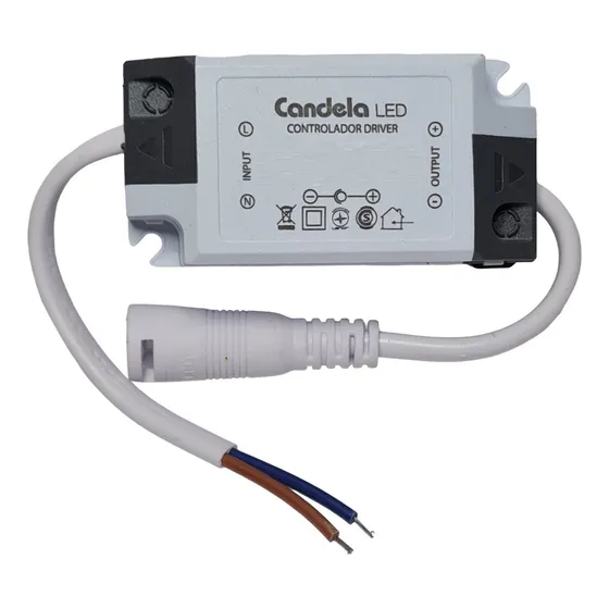 Driver Transformador Para Panel Led 24w Plafón Candela 7274 Blanco