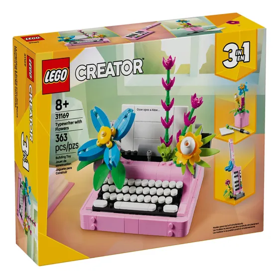 Lego Creator 31169 3 Em 1 - Máquina De Escrever Com Flores