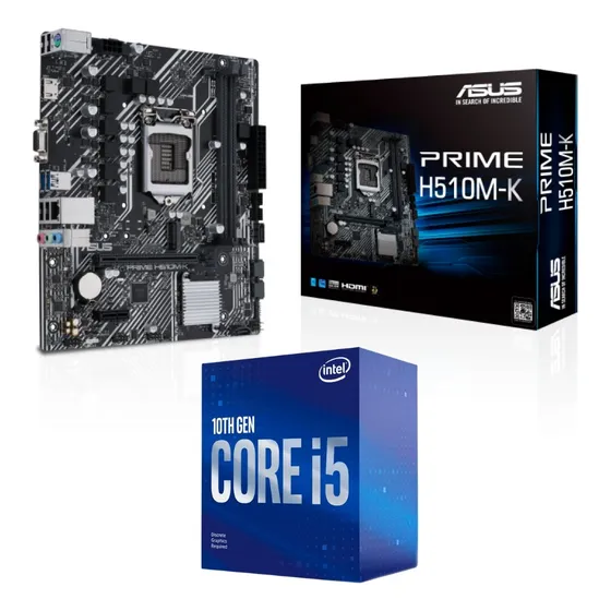 Kit Intel 10a Geração I5 10400f  + H510m-k Asus