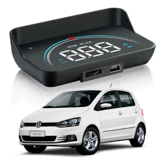 Display Parabrisa Volkswagen Gol Fox Km Rpm Voltaje Temp Y +