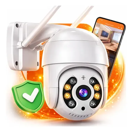 Câmera Segurança Wifi Externa Maxnova Speed Dome 1080p Infravermelho Ip66 Branco