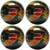 Epco Candlepin Bolo Ball- Marmol Color Negro Rojo Amarillo