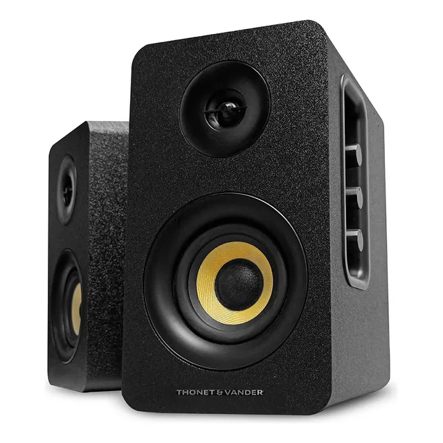 Parlantes 2.0 Bluetooth Para Pc Escritorio Smart Tv Gamer Color Negro