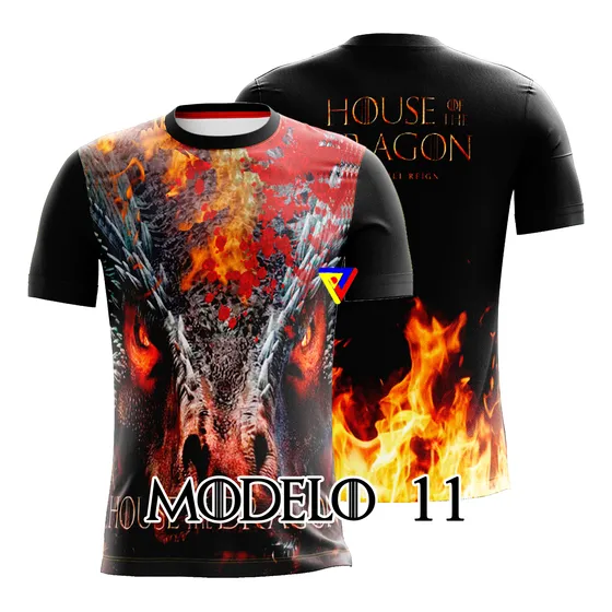 Franela House Of The Dragon Adulto Full Color Talla S M L