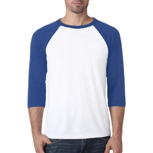 Bella+canvas 3/4-sleeve Béisbol Tee White/true B3q0j