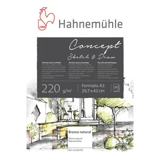 Bloco Concept Sketch & Draw A3 HahnemĂŒhle 220g 20 Folhas Bloco Concept Sketch & Draw A3 HahnemĂŒhle 220g 20 Folhas